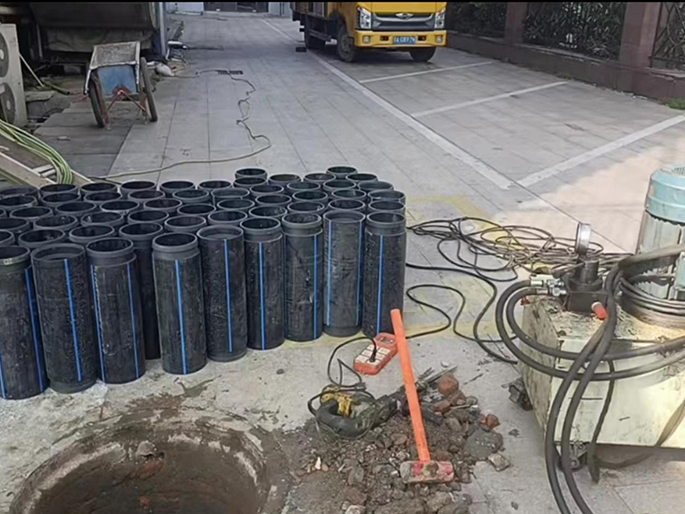 三水PE置换管厂家 DN315置换管 非开挖管短管置换